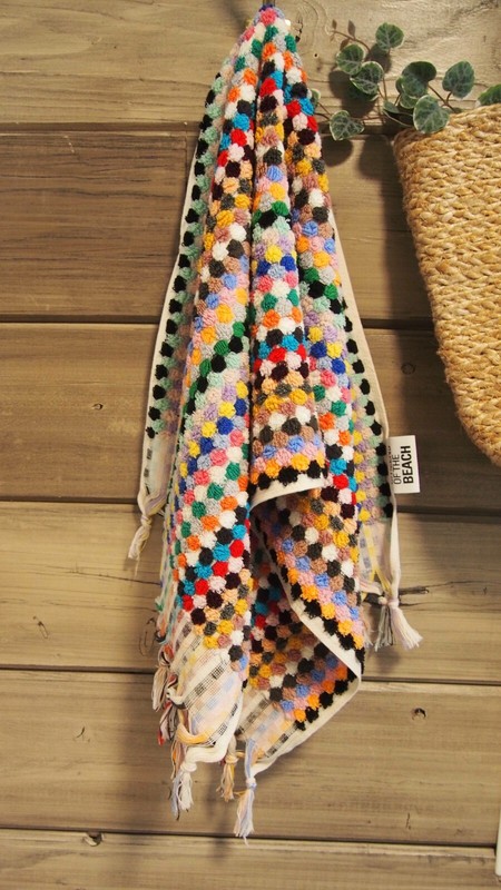Multi Color Turkish Hand Towel - Quick Soft Rainbow Absorbent Pom Pom Kitchen gallery