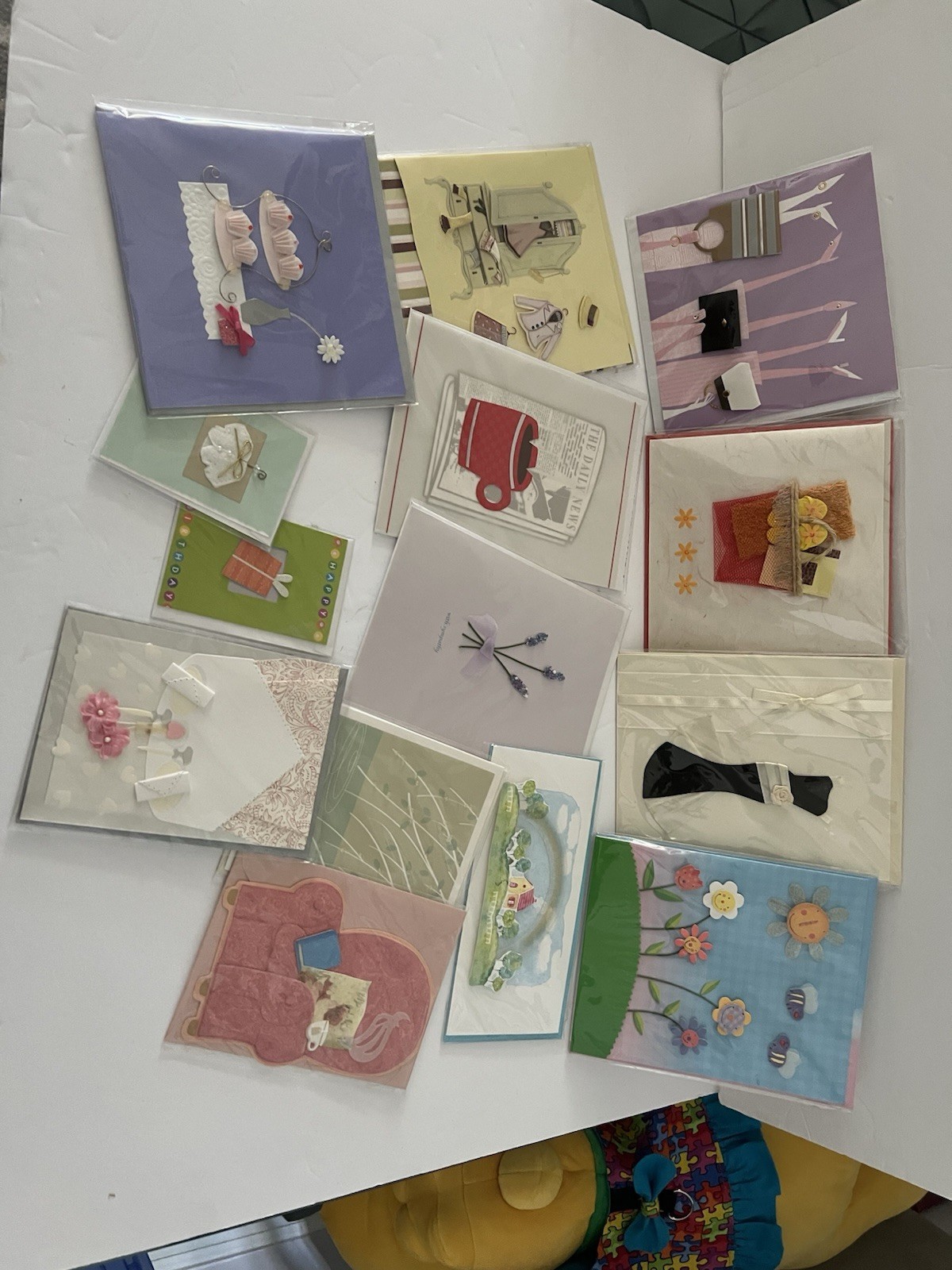 14 Asst 3D Greeting Cards, New In Packaging, Various sizes, Most Blank Inside. gallery