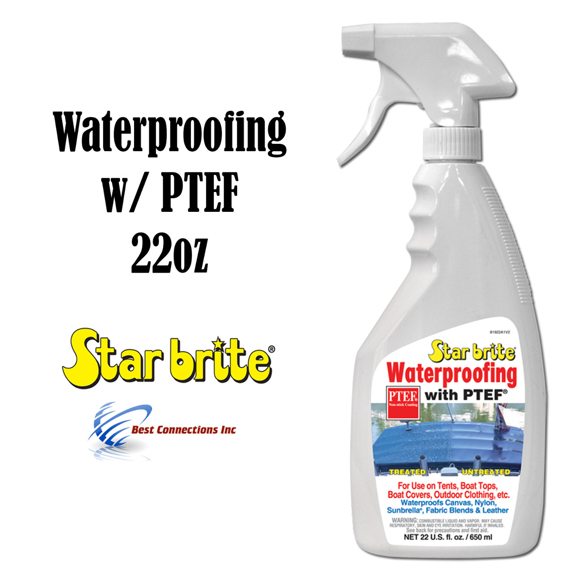 Fabric Waterproofing Protectant w/PTEF Marine Boat Cover Canvas Tent 22 oz gallery