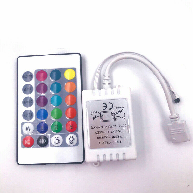 24-44 Key IR Remote Controller AC/DC 12V For 3528 5050 RGB LED Light Strip BL gallery
