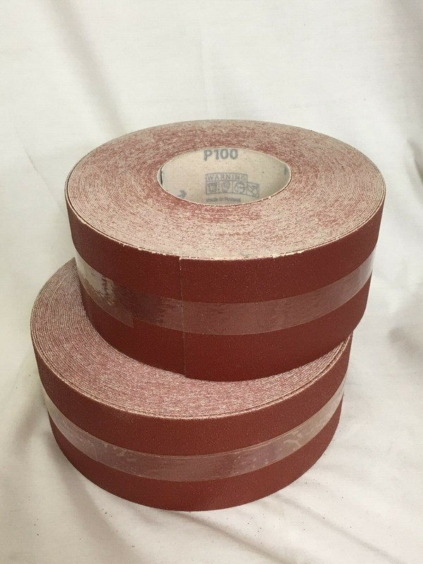 Sandpaper Roll 3" x 75' hook and loop for Drum Sanders, cut to size 40-220 grit gallery