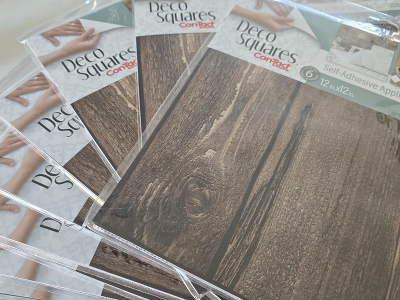 Con-Tact Brand Deco Squares (Rustic Wood Look) Lot of 10 gallery