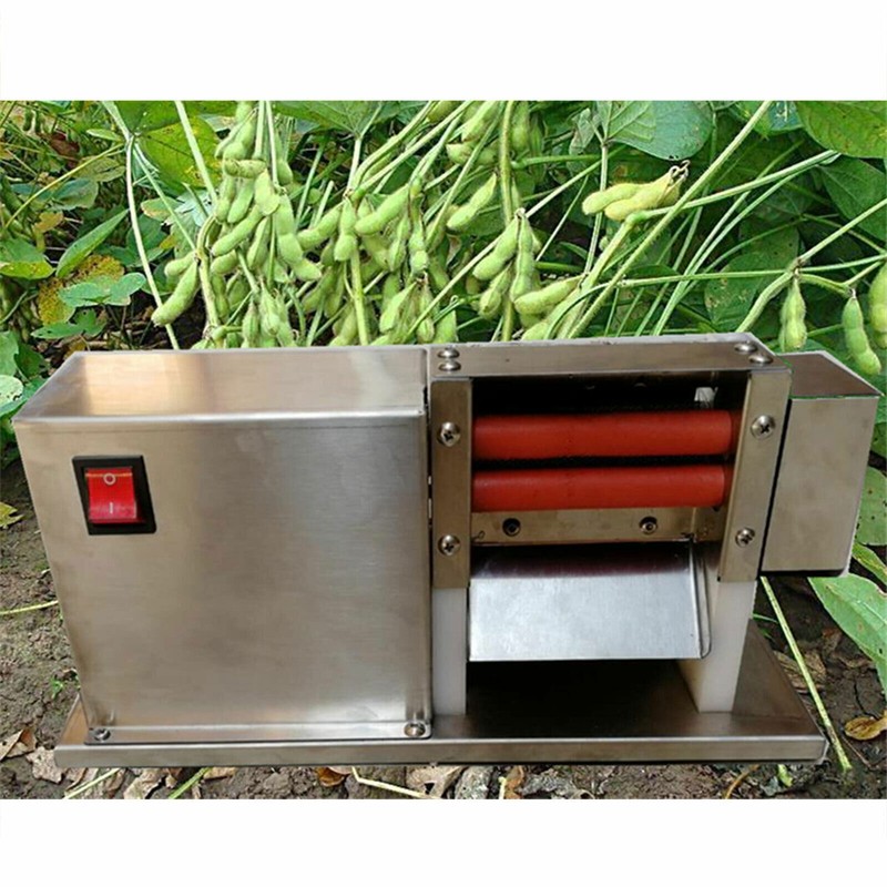 Commercial Electric Beans Sheller Semi-automatic Peeler Bean Pea Peeling Machine gallery