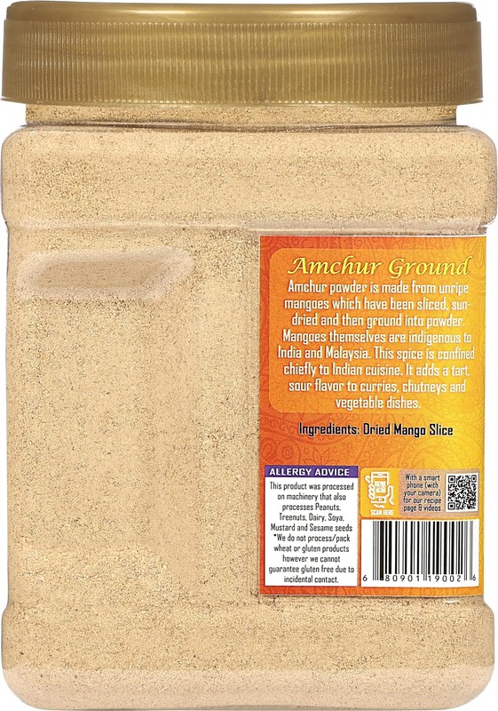 Rani Amchur (Mango) Ground Powder Spice 16oz (1lb) 454g PET Jar gallery