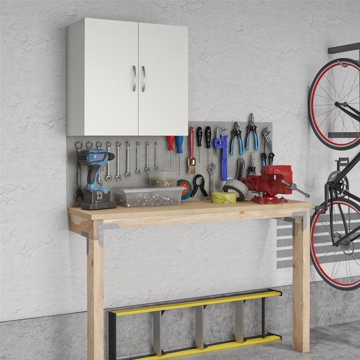 Systembuild Evolution 24" x 24" Wall Mounted Cabinet White Utility Room Storage gallery