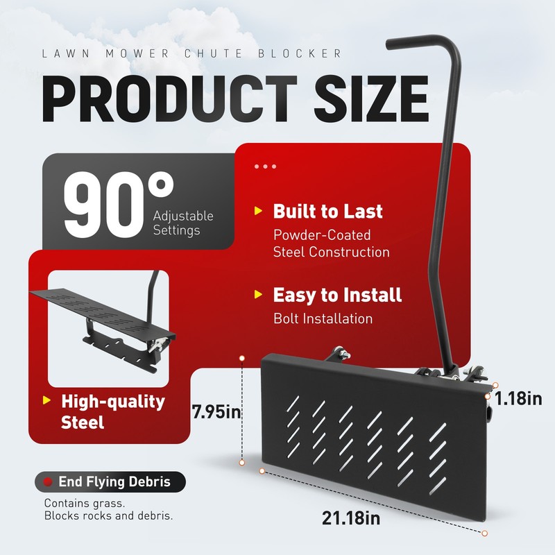 Chute Blocker System For Bad Boy Mowers 54" 60" 61" 72" #088-6000-00 #ACS6000B gallery