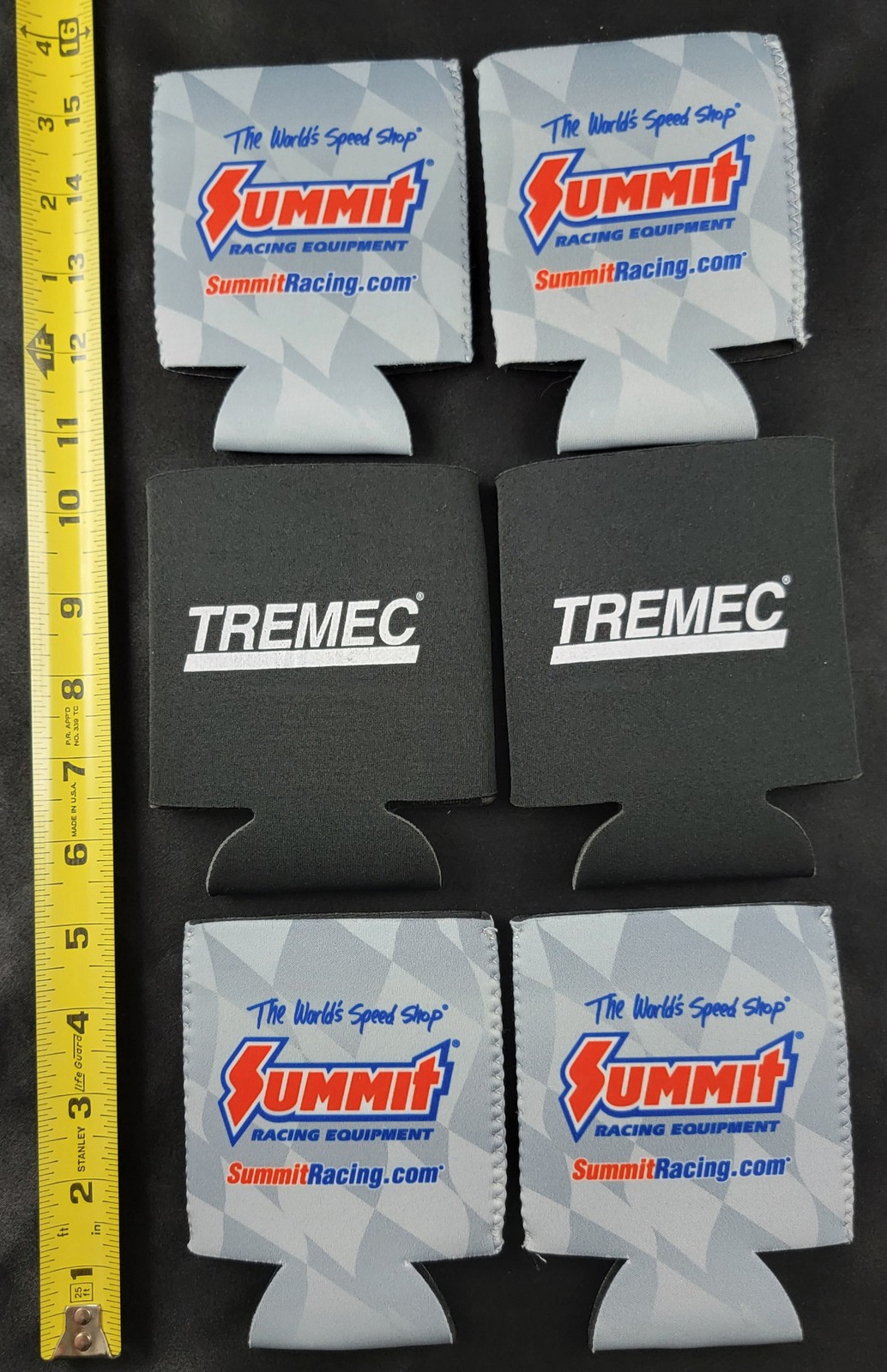 Summit Racing TREMEC American Powertrain Beer Can Drink Koozie Sleeves Lot x6 gallery