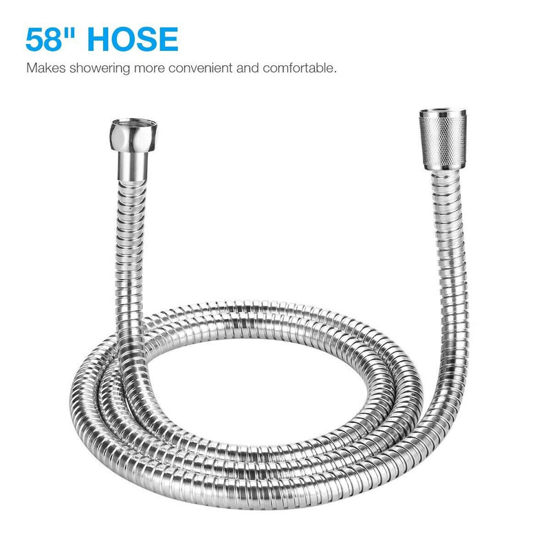 High Pressure Shower Head 5 Settings Handheld Shower Heads Spray With 5 FT Hose gallery
