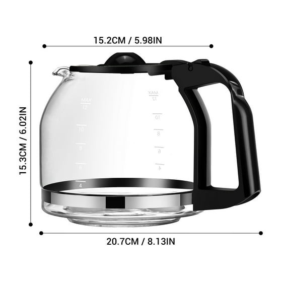 Mainstays 12 Cup Glass Replacement Carafe gallery