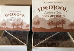 (2) 11 LB BOXES. MEDJOOL DATES. FREE FAST SHIPPING. FRESH CALIFORNIA.