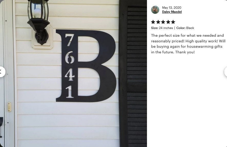 Personalized Address Monogram Sign, House Number Metal Wall Decor gallery