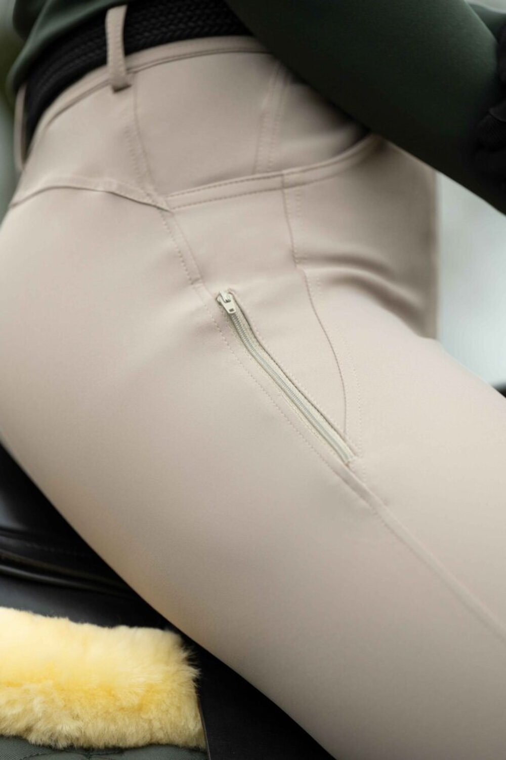 HKM Ari Mid Rise- Sil. Knee Patch Ladies Riding Breeches gallery