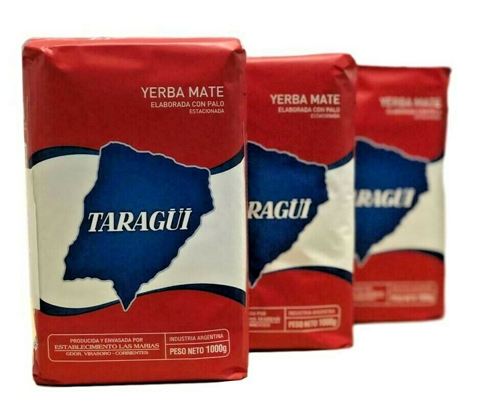 3-Pack YERBA MATE TARAGUI (6.6 LB/3KILOS) CON PALO SHIP FROM USA gallery
