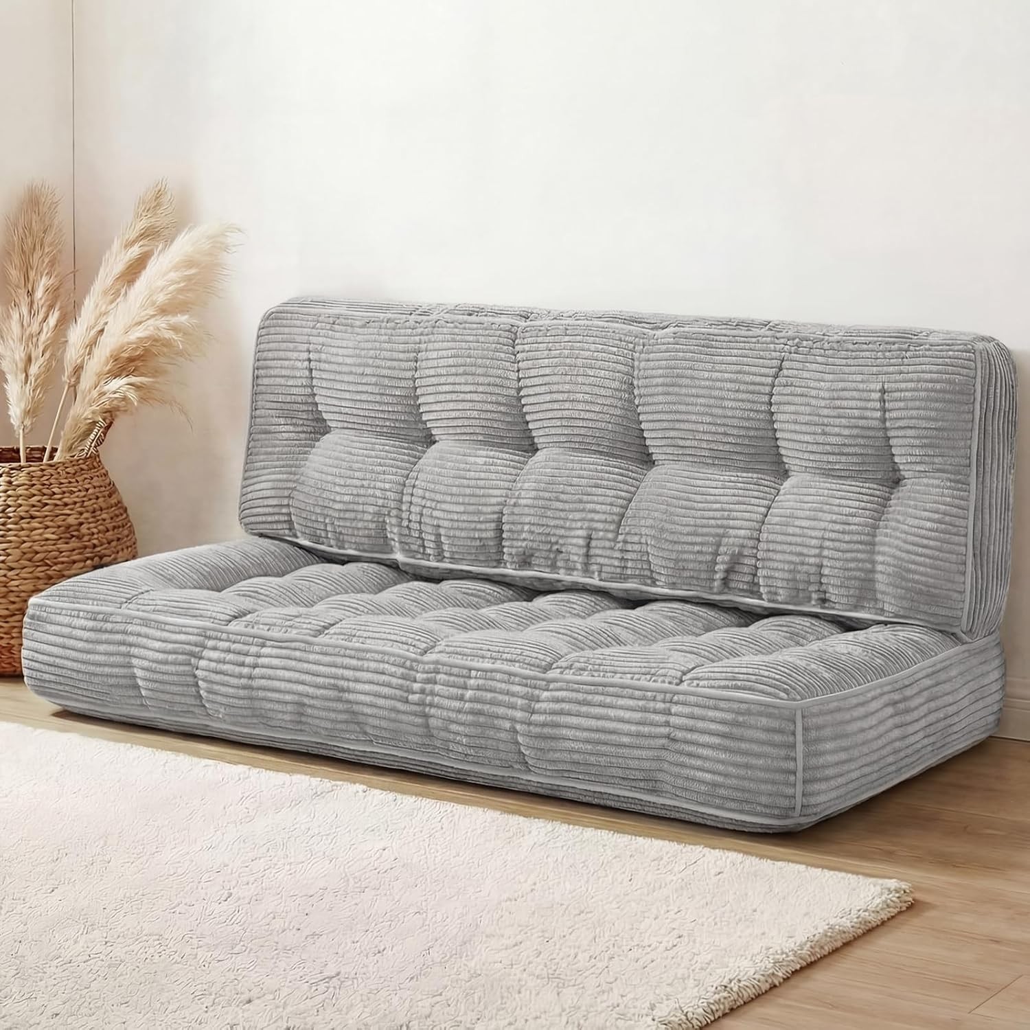 63 Inch Folding Sofa Bed Convertible Chair 2-in-1 Convertible Boneless Sofa gallery