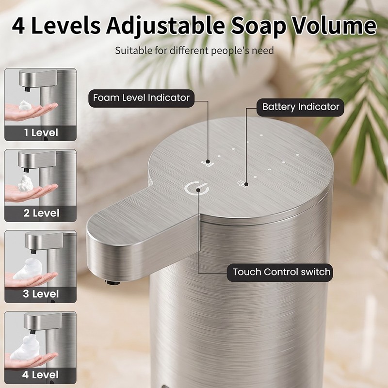 Simple human 12oz Automatic Sensor Pump - Touchless Foaming Soap Dispenser gallery