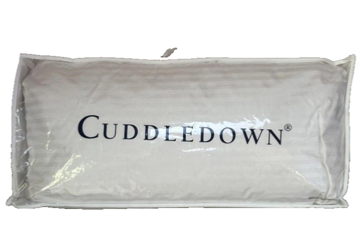 CUDDLEDOWN~700 Fill Power~Duck Down~Damask Stripe~King Pillow~Medium Density~NWT gallery
