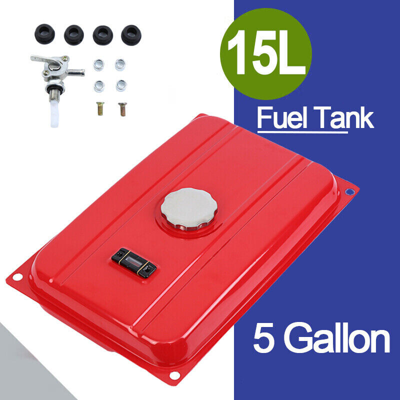 7/5 Gallon Universal Generator Gas Tank Fuel Filter Cap Gauge Petcock Red gallery
