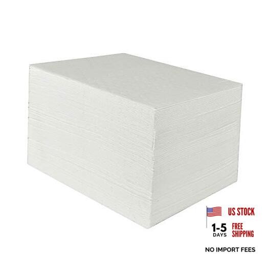 AA003 Absorbent Mat Pad Heavyweight Oil Absorbent Pads,15" x 20",White 100pcs gallery