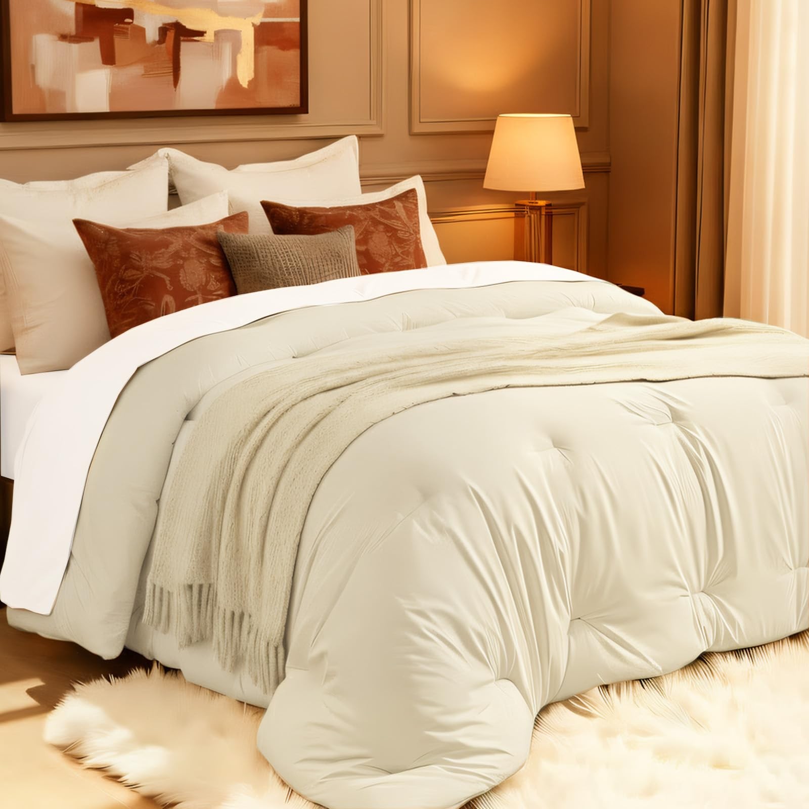 Easthome Twin Size Comforter All Season Quilted Down Alternative Duvet Insert 4 gallery