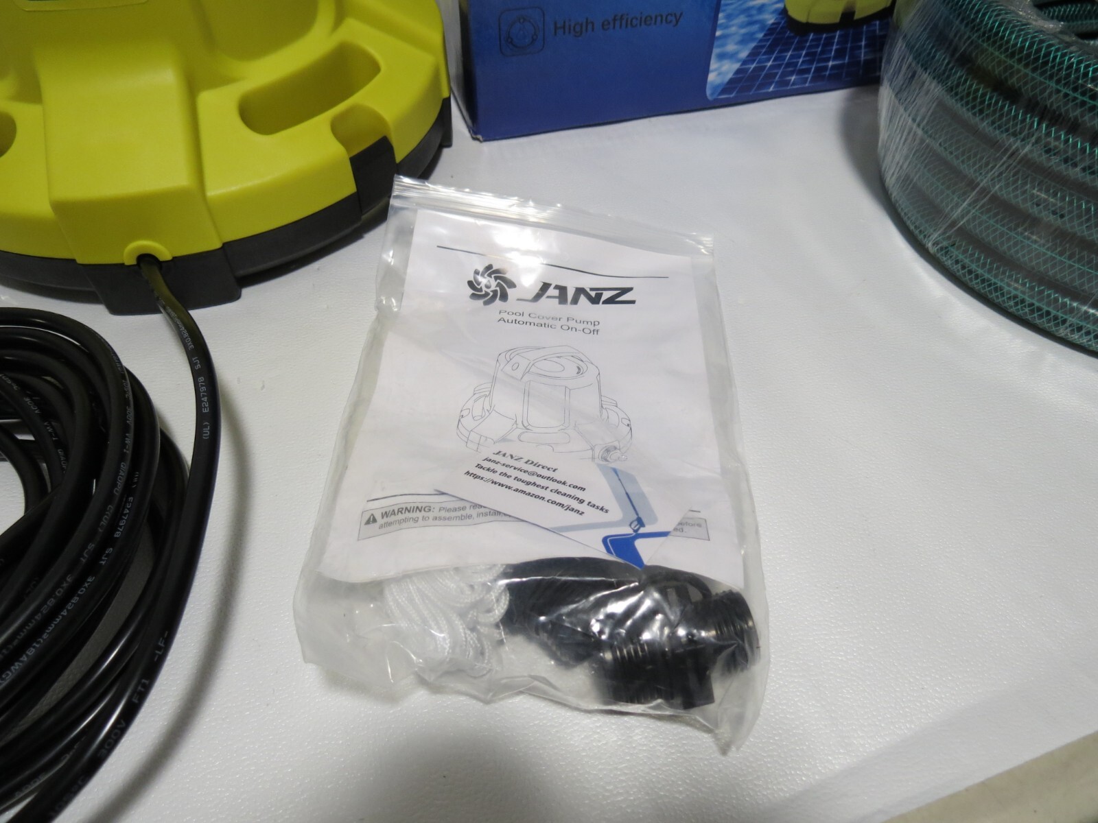 JANZ 2500 GPH Automatic Pool Cover Pump Above Ground,1/3 HP Submersible Pump Kit gallery