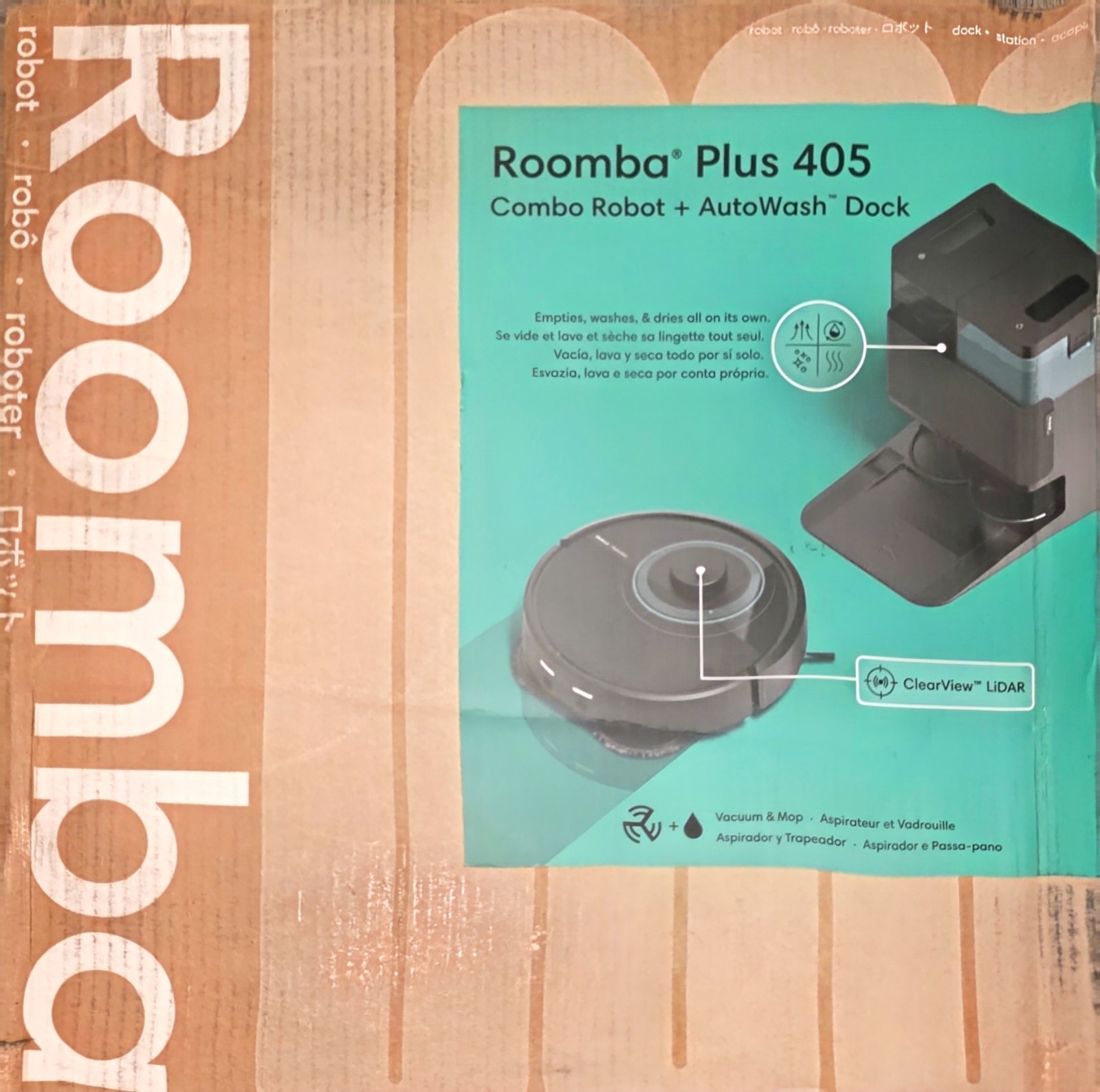 iRobot Roomba Plus 405 Combo Robot Vacuum & Mop AutoWash Dock LiDAR BRAND NEW gallery