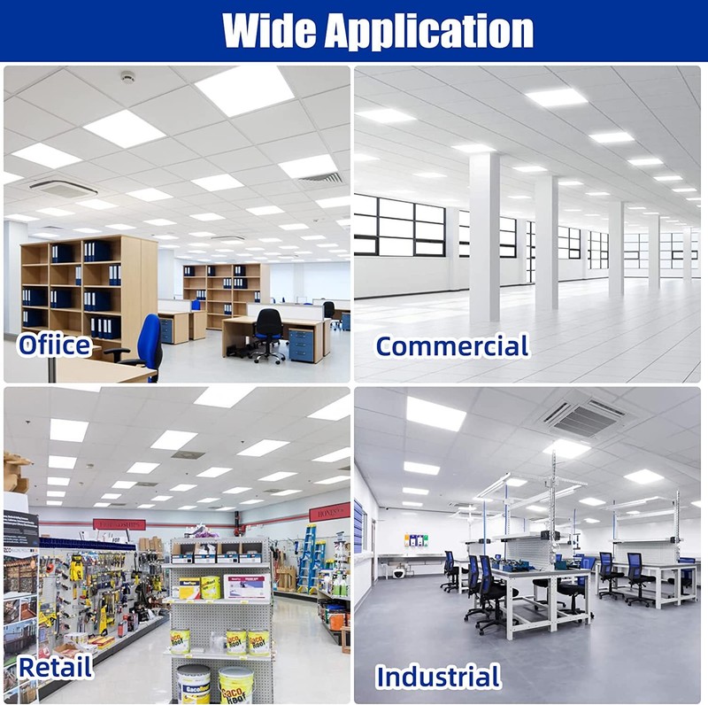 LED Flat Panel (2' x 2') 45W 5400 lumen 5000K -Fast US Shipping- Dimmable 2 Pack gallery