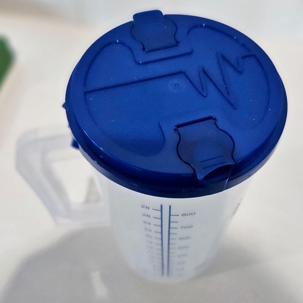 Plastic Insulated Medline Clear Thermos ~32oz Mug with Lid ~EUC gallery