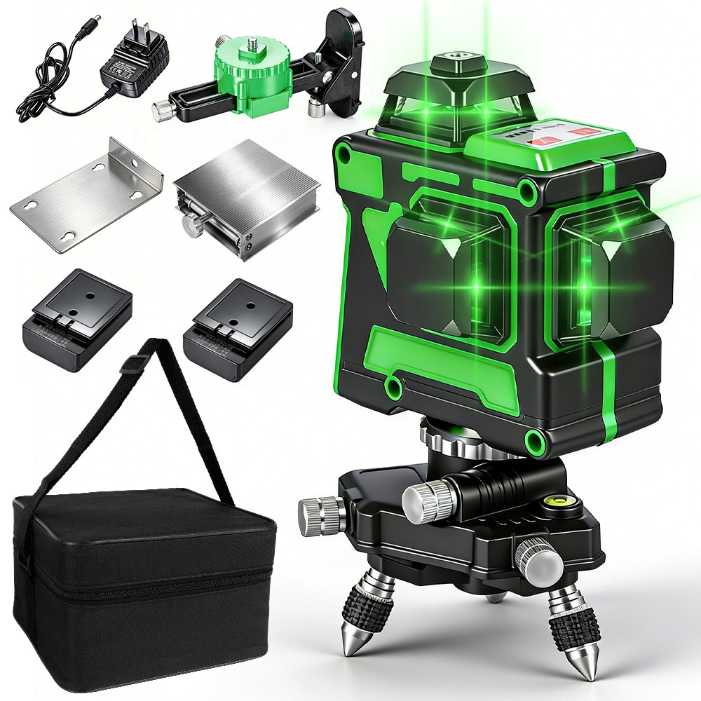 360 Horizontal And Vertical Cross Green Laser Level 12 Lines Level Self-Leveling gallery