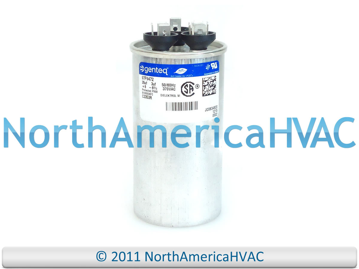 Dual Run Capacitor 35/3 370 volt Fits ICP Heil Tempstar 1086678 HQ1086678AX gallery