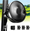Magnetic Golf Cart Fan Rechargeable, 10000Mah Battery, 4-Speed Quiet Cruise Fan gallery