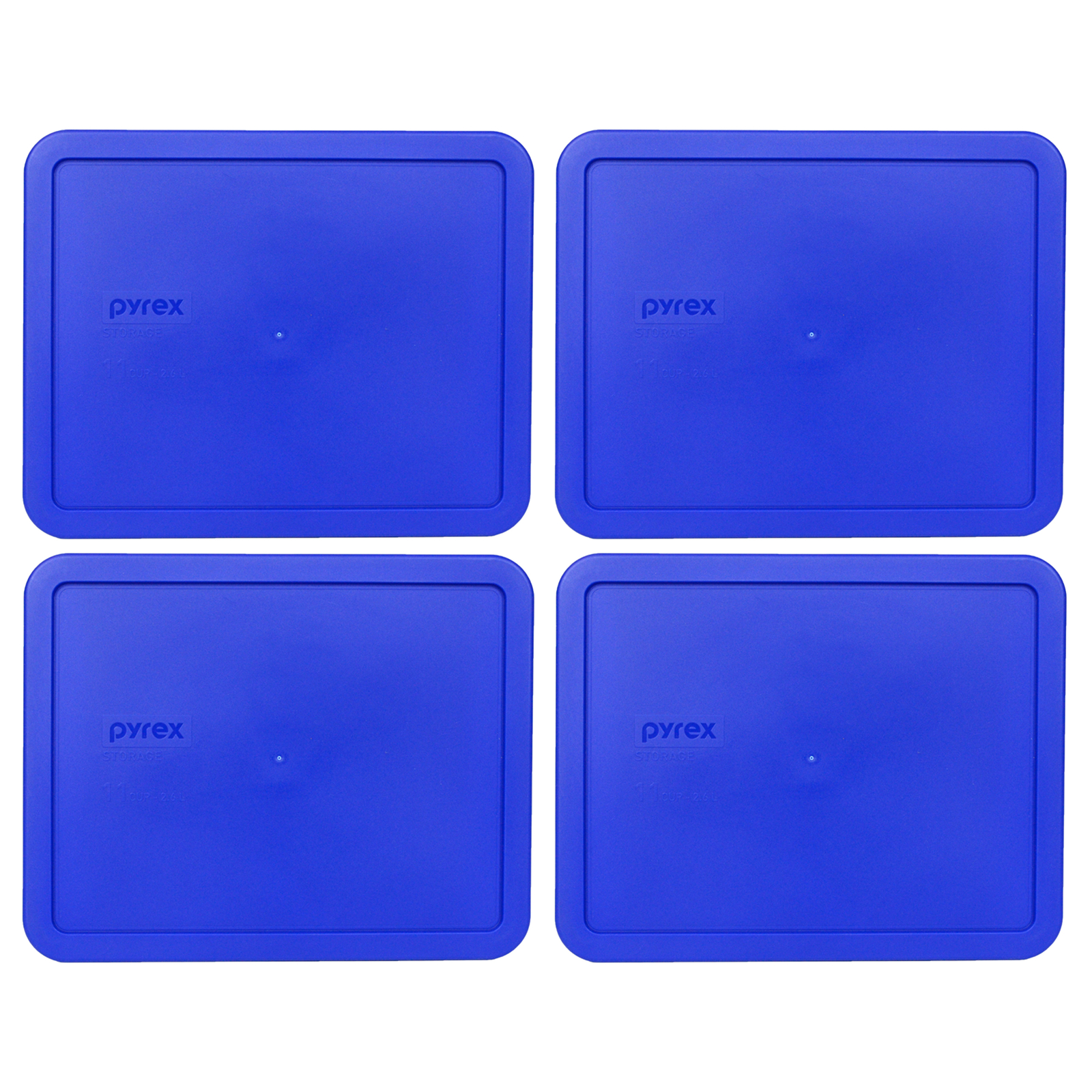 Pyrex 7212-PC 11 Cup Cadet Blue Plastic Replacement Lid Cover 4PK for Glass Dish gallery