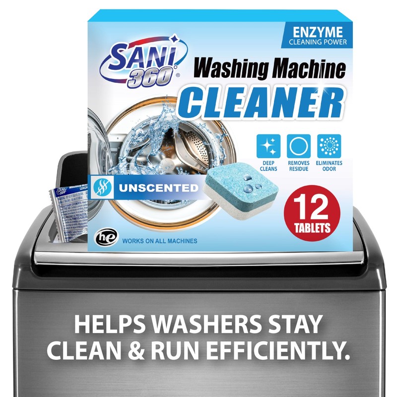 Washing Machine Cleaner Tablets, 12 Pack, Enzyme Formula, 1-Year Supply, Unsc... gallery