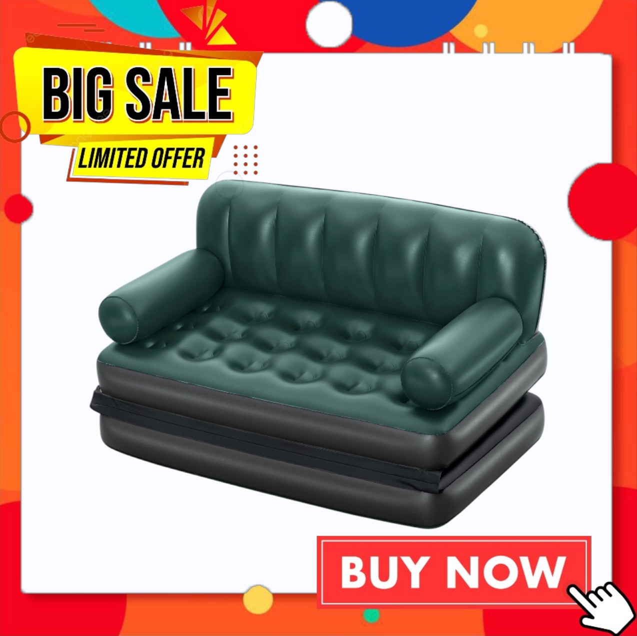 Ozark Trail Multi-Max 5-in-1 Inflatable Air Couch Queen Sofa Bed Sleeper Camping gallery