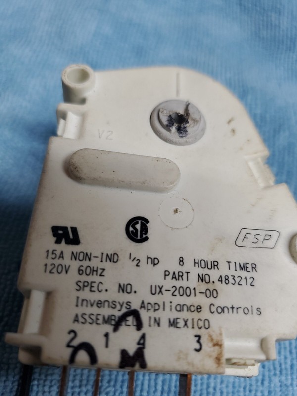 OEM FRIDGE FREEZER DEFROST TIMER Control W10822278 483212 FREE SHIPPING 📦 gallery