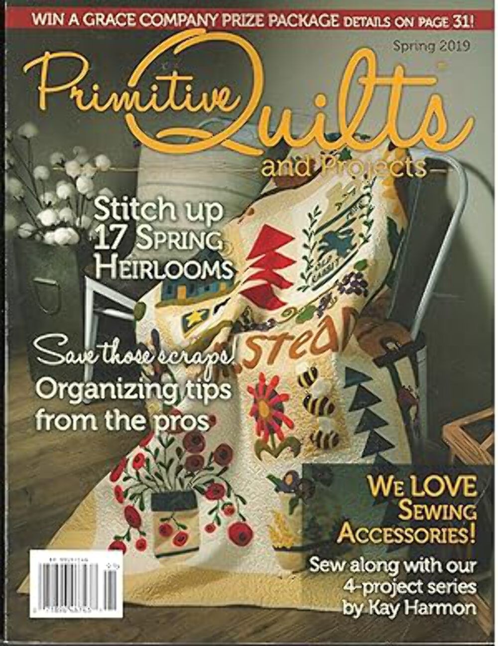 Primitive Quilts and Projects - Spring, Summer, Fall 2019 - Magazine - Single Is gallery
