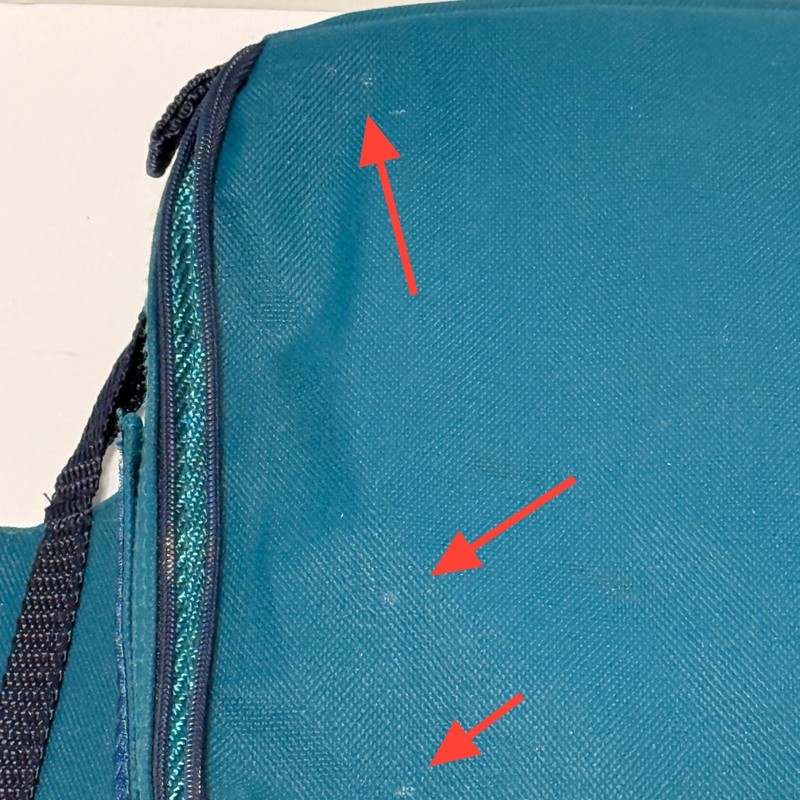 Pyrex Portable Teal Insulated Casserole Carrier Bag Microcore Hot Cold Thermal * gallery