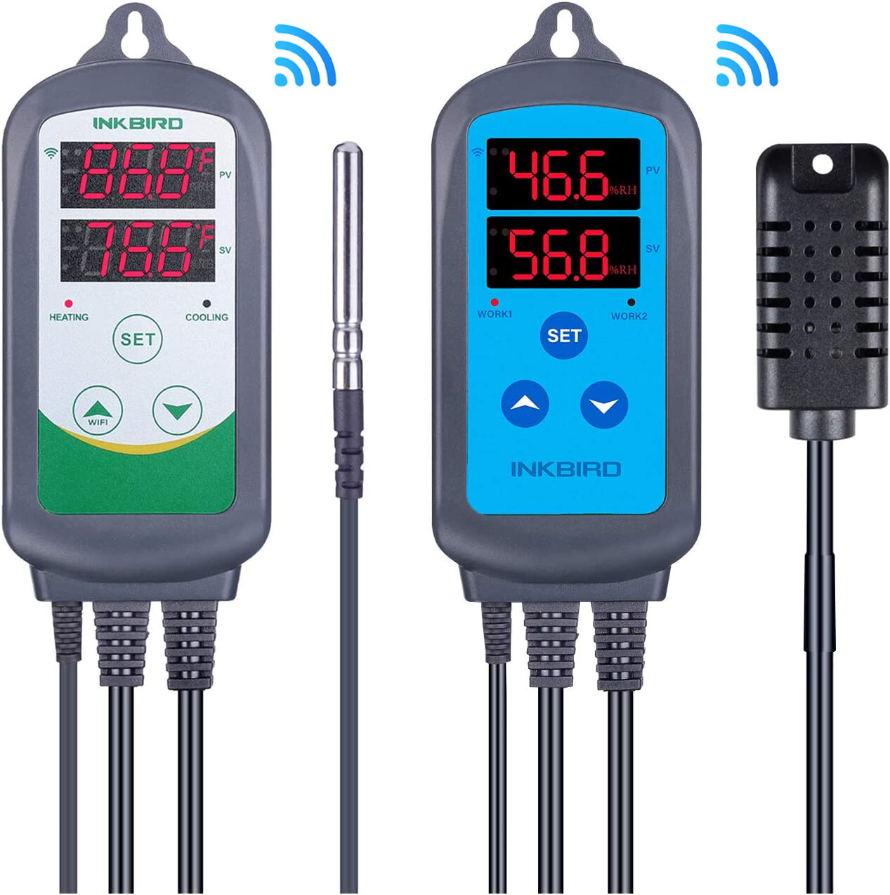 Inkbird Temperature Humidity Controller WiFi 2.4G Thermostat Outlets Humidistat gallery