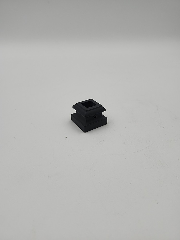 Decorex Hardware flat shoe designed to cover mounting holes for 1/2-inch square
