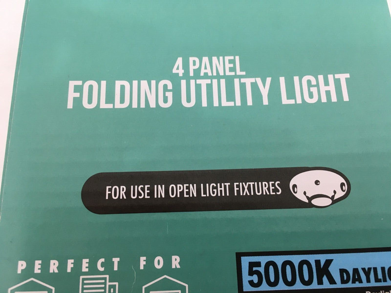 NEW 4-Panel Adjustable Utility Light 200W E26 LED 5000K Non-Dimmable 4000 Lumens gallery