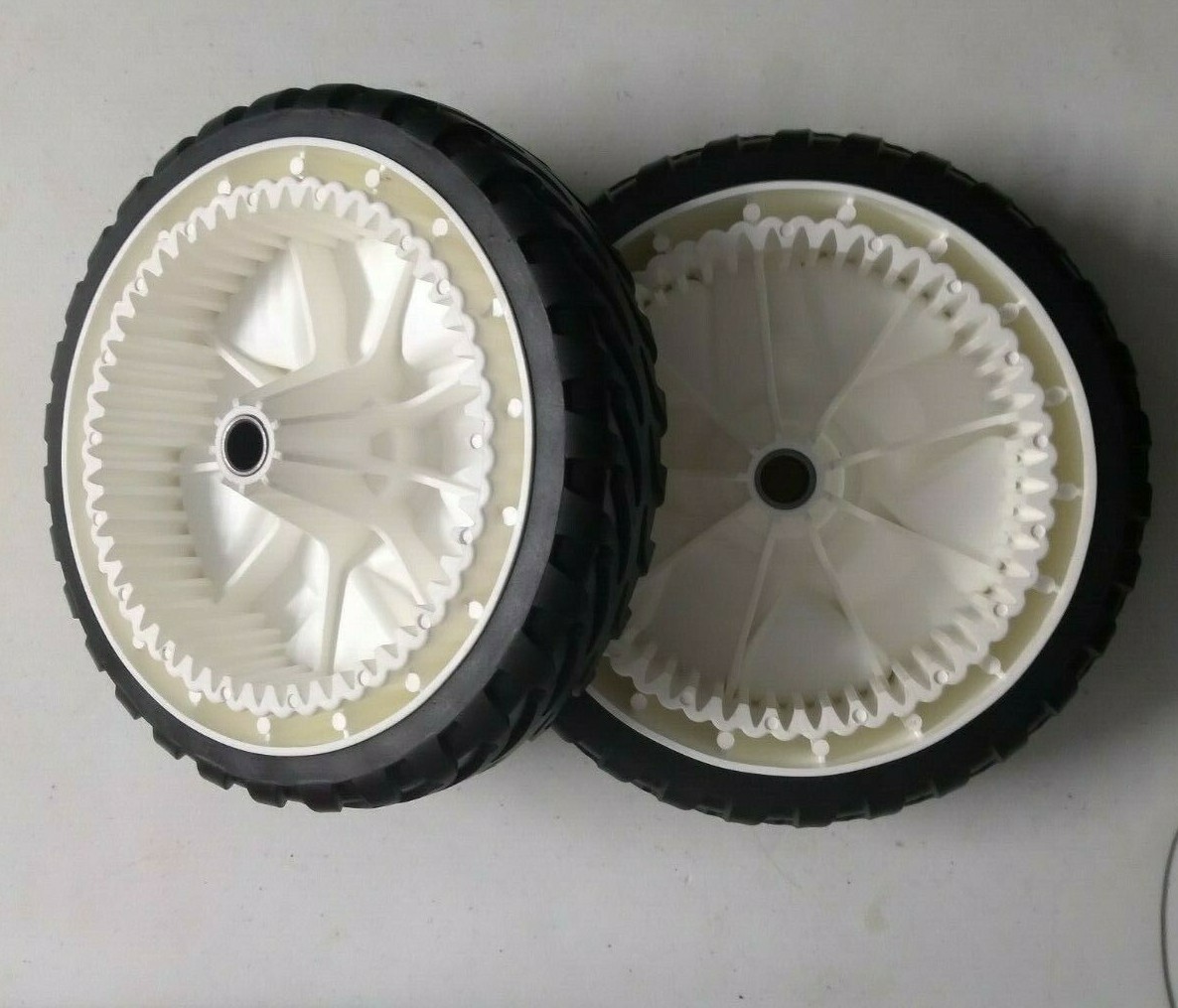 Two Toro 22" Recycler Mower Replacement FWD 8 Inch Drive Wheels 137-4832 gallery
