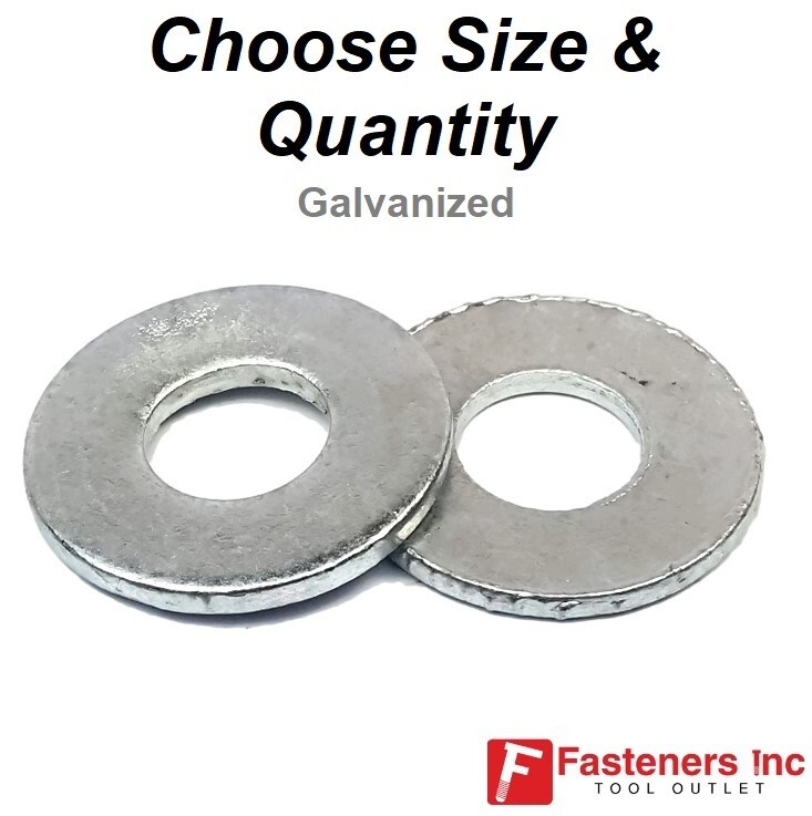 Hot Dipped Galvanized Flat Washers (USS) (Choose Size & Quantity) gallery