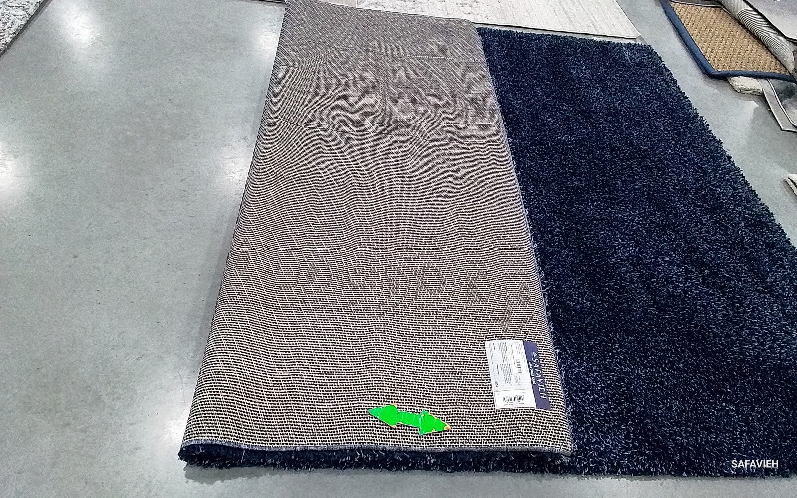 NAVY 8'-0" x 10'-0" Back Stain Rug, Reduced Price 1172759745 SG151-7070-8 gallery