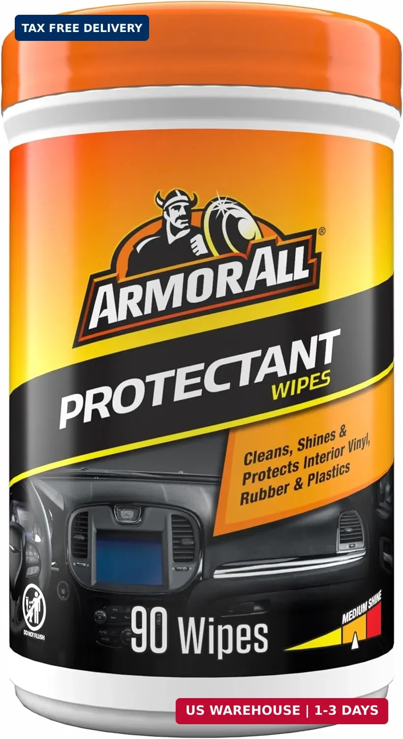 Armor All Car Interior Protectant Wipes, 90 Count Canister, UV Protectant for Vi gallery