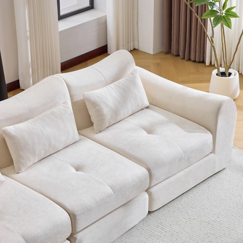 Modern Modular Cloud Sofa,Convertible Folding Sofa Bed, Sectional Cushioned Sofa gallery