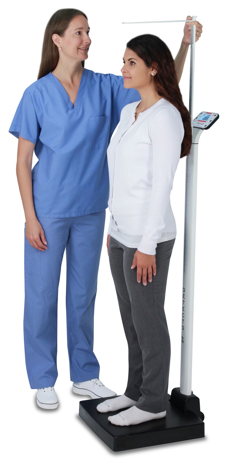 Detecto APEX Digital Physicial Scale w/ Height Rod 600 lb x 0.2 lb, 24" to 87.5" gallery