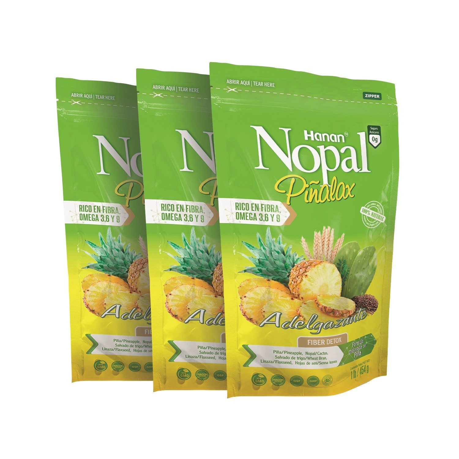 NOPAL PINALAX | 100% Natural High Fiber Blend | 1lb / 454g | Naturally Aids in C gallery