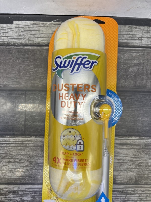 Swiffer Heavy Duty 6’ Extendable Handle Dusting Kit + 4 Duster Refill {E6} gallery