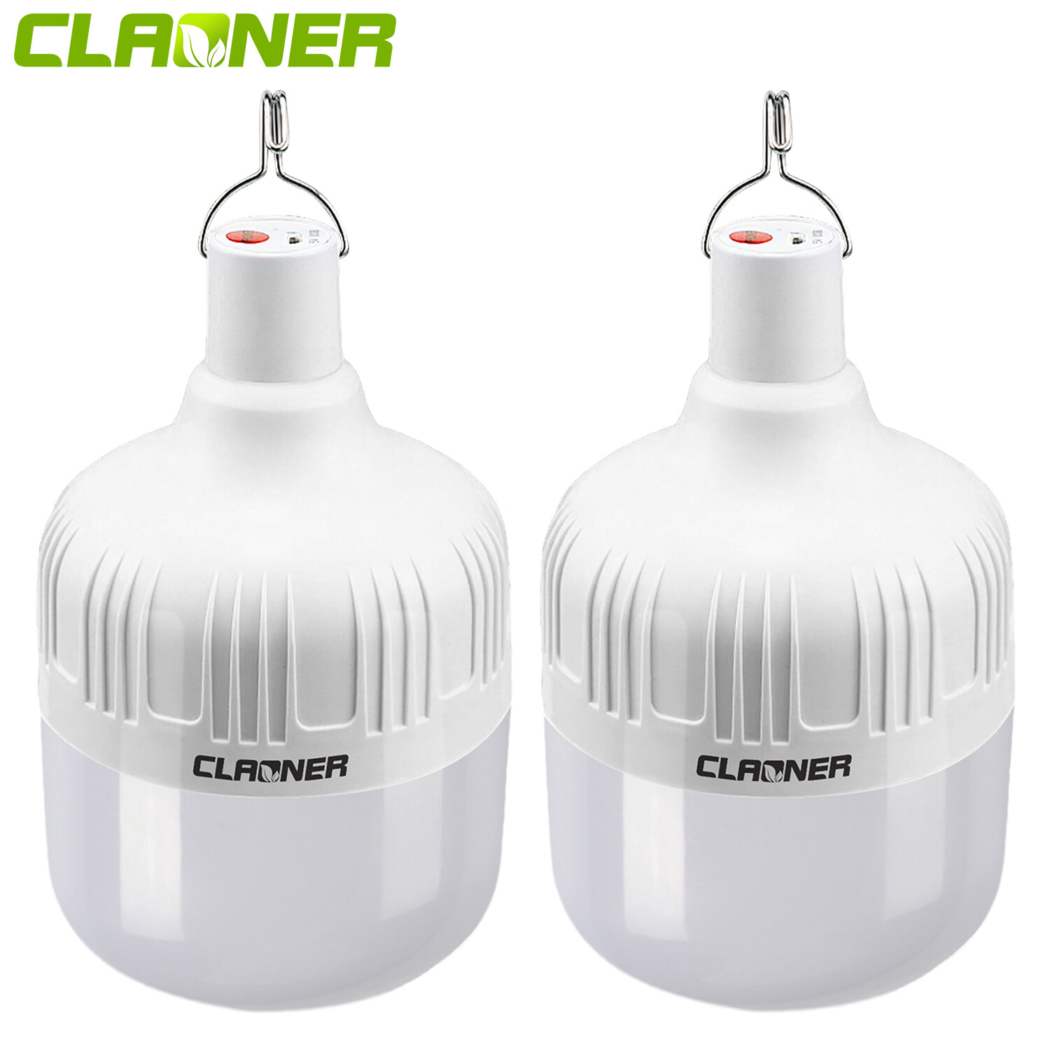 2Pack Emergency Lights USB Rechargeable Bulbs Equivalent 2200mAh Battery Backup gallery