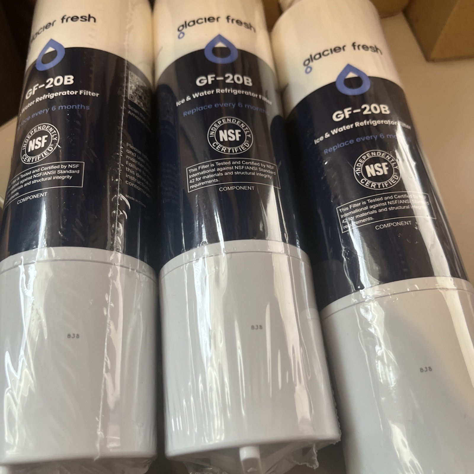 Glacier Fresh Water Filter GF-20B (3 Pack) NEW - SEALED Fast Shipping gallery