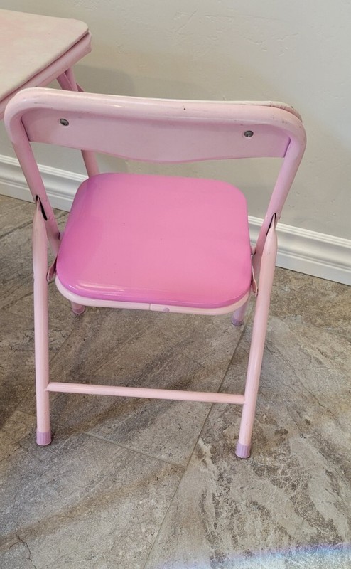 Child Disney Princess Activity Folding Table Set with 2 Kids Chairs Vintage gallery